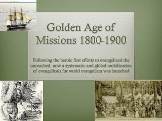 Golden Age of Missions 1800-1900