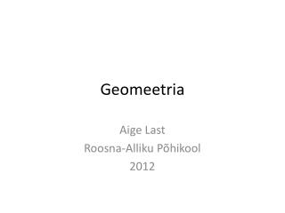 Geomeetria
