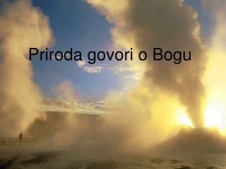 Priroda govori o Bogu