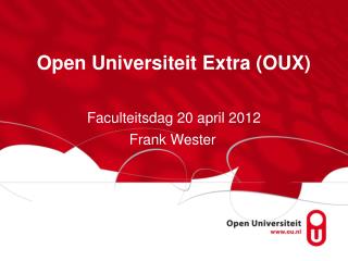 Open Universiteit Extra (OUX)