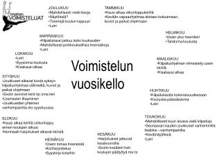 TAMMIKUU Kausi alkaa viikonloppuleirillä