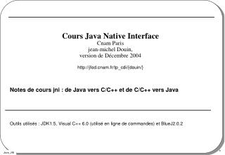 Cours Java Native Interface