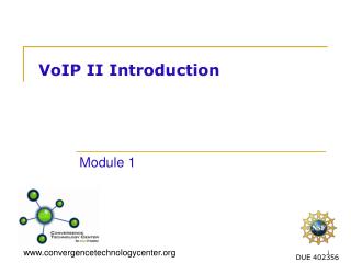 VoIP II Introduction