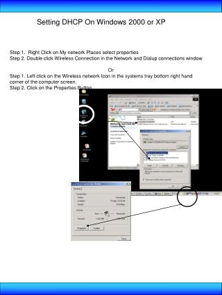 Setting DHCP On Windows 2000 or XP