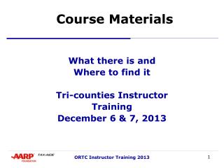 Course Materials