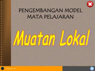 PENGEMBANGAN MODEL MATA PELAJARAN