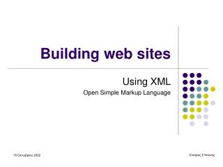 Building web sites