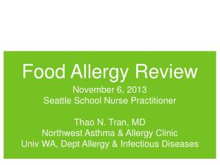 Food Allergy Review