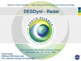 Science Data System – Data Requirements and Conceptual Design DESDynI - Radar