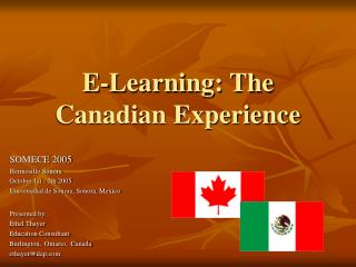 E-Learning: The Canadian Experience