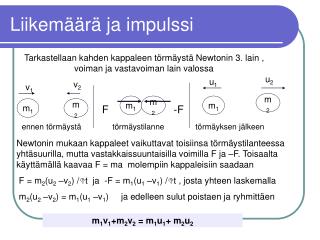 Liikemäärä ja impulssi