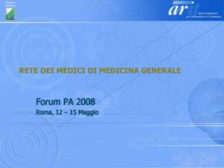 RETE DEI MEDICI DI MEDICINA GENERALE