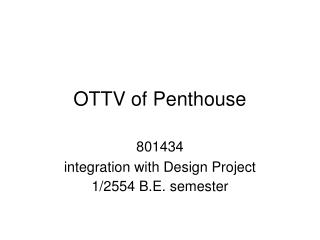 OTTV of Penthouse