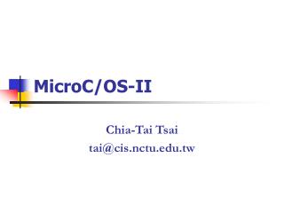 MicroC/OS-II