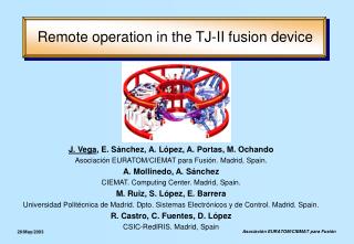 Remote operation in the TJ-II fusion device