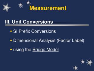 Measurement