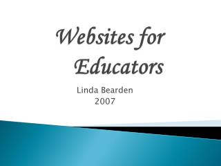 Websites for Educators