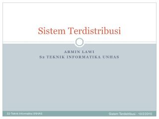 Sistem Terdistribusi