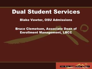 Dual Student Services