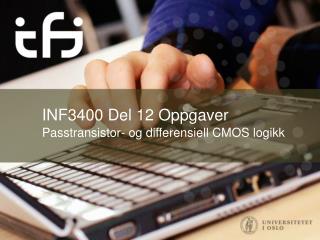 INF3400 Del 12 Oppgaver