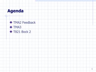 Agenda