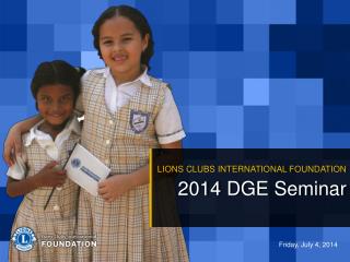 2014 DGE Seminar