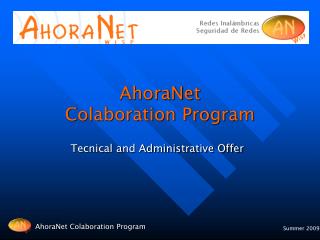 AhoraNet Colaboration Program