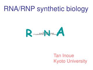 RNA/RNP synthetic biology