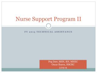 Nurse Support Program II