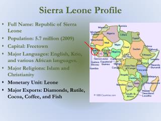 Sierra Leone Profile