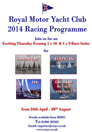 Join us for an Exciting Thursday Evening 1 x 10 &amp; 1 x 9 Race Series for