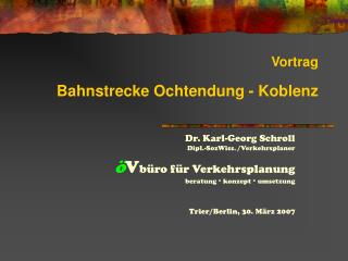 Vortrag Bahnstrecke Ochtendung - Koblenz