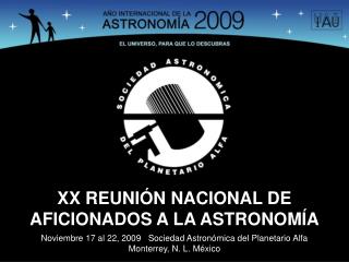 XX REUNIÓN NACIONAL DE AFICIONADOS A LA ASTRONOMÍA