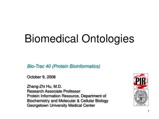 Biomedical Ontologies