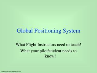 Global Positioning System