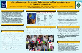 Cultural Competence Recognizing differences and building- up self awareness