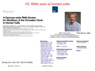 V3: RNAi scan of human cells