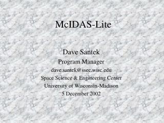 McIDAS-Lite
