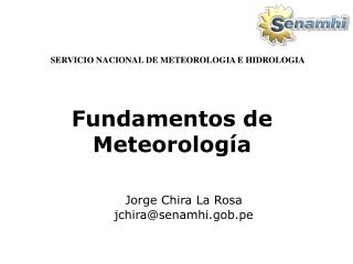 Fundamentos de Meteorología