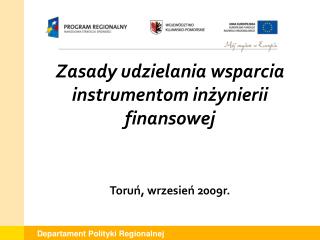 Departament Polityki Regionalnej