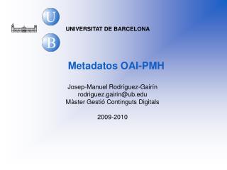 Metadatos OAI-PMH