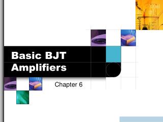 Basic BJT Amplifiers