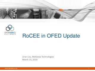 RoCEE in OFED Update