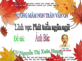 TRƯỜNG MẦM NON TRẦN VĂN ƠN