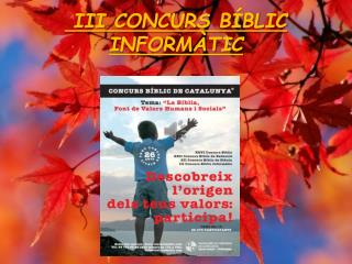 III CONCURS BÍBLIC INFORMÀTIC