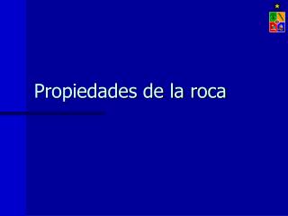 Propiedades de la roca