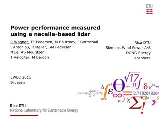 Power performance measured using a nacelle-based lidar