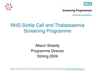 NHS Sickle Cell and Thalassaemia Screening Programme