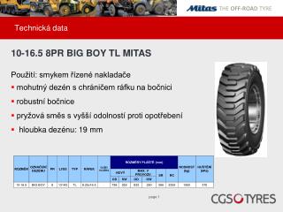 Technická data