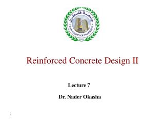 Reinforced Concrete Design II